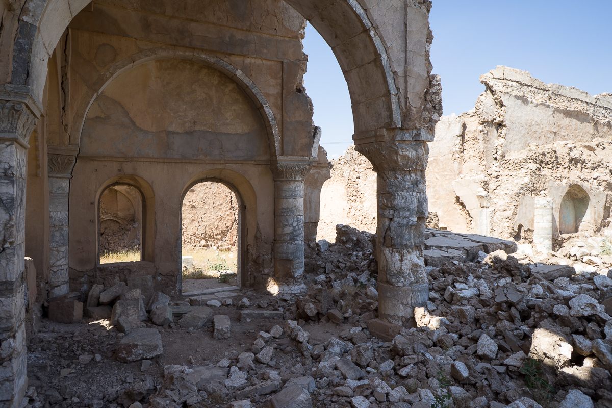 The ancient cathedral Om Al Ahzane in the citadel of Kirkuk (and other ...